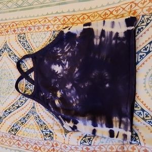 F21 Workout  Tie Dye Spandex Crop Top